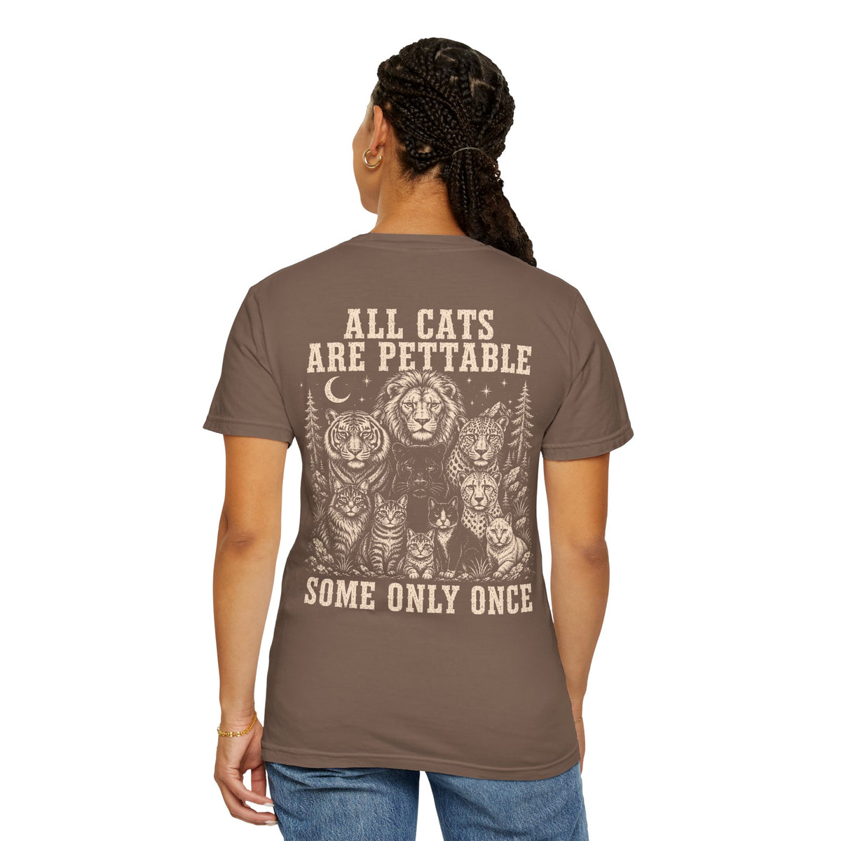 CUSTOM | All Cats Are Pettable II Relaxed Tee BACK PRINT