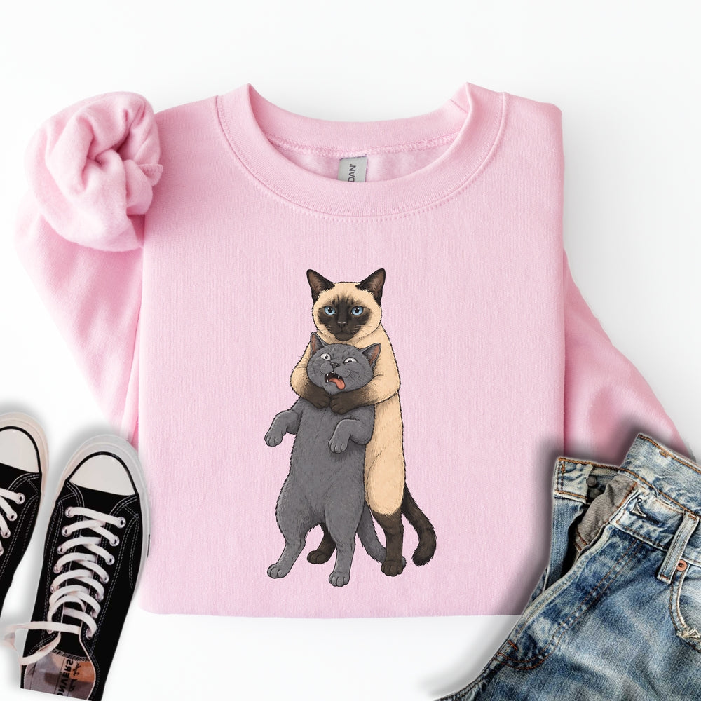 Siamese Cat Headlock Sweatshirt