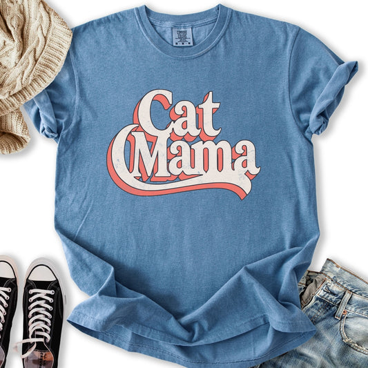 Retro Cat Mama T-Shirt