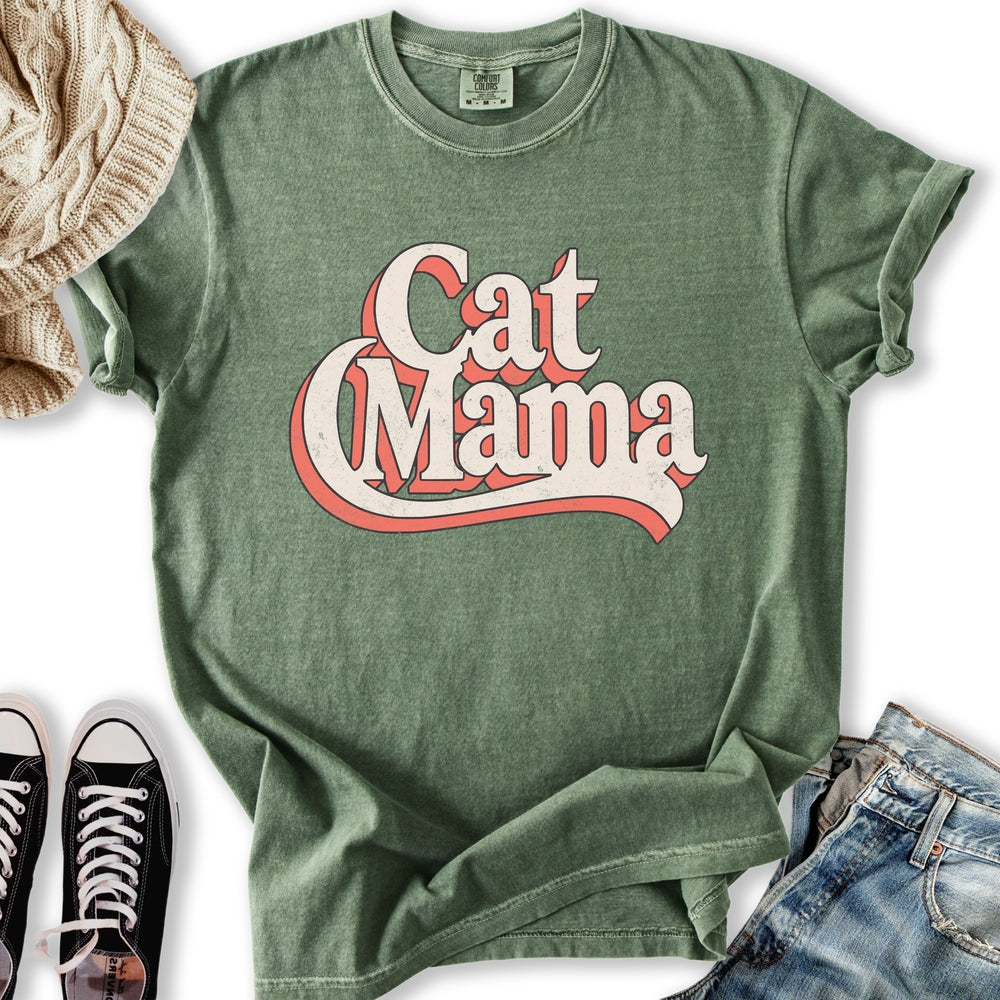 Retro Cat Mama T-Shirt