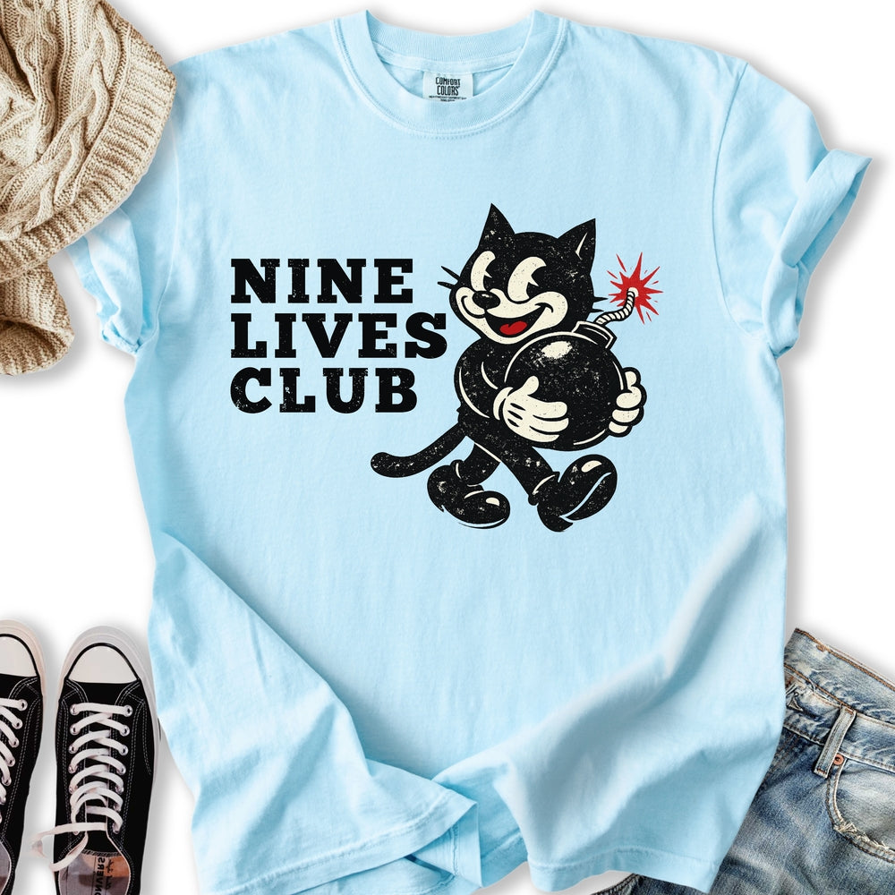 Vintage Nine Lives Club T-Shirt