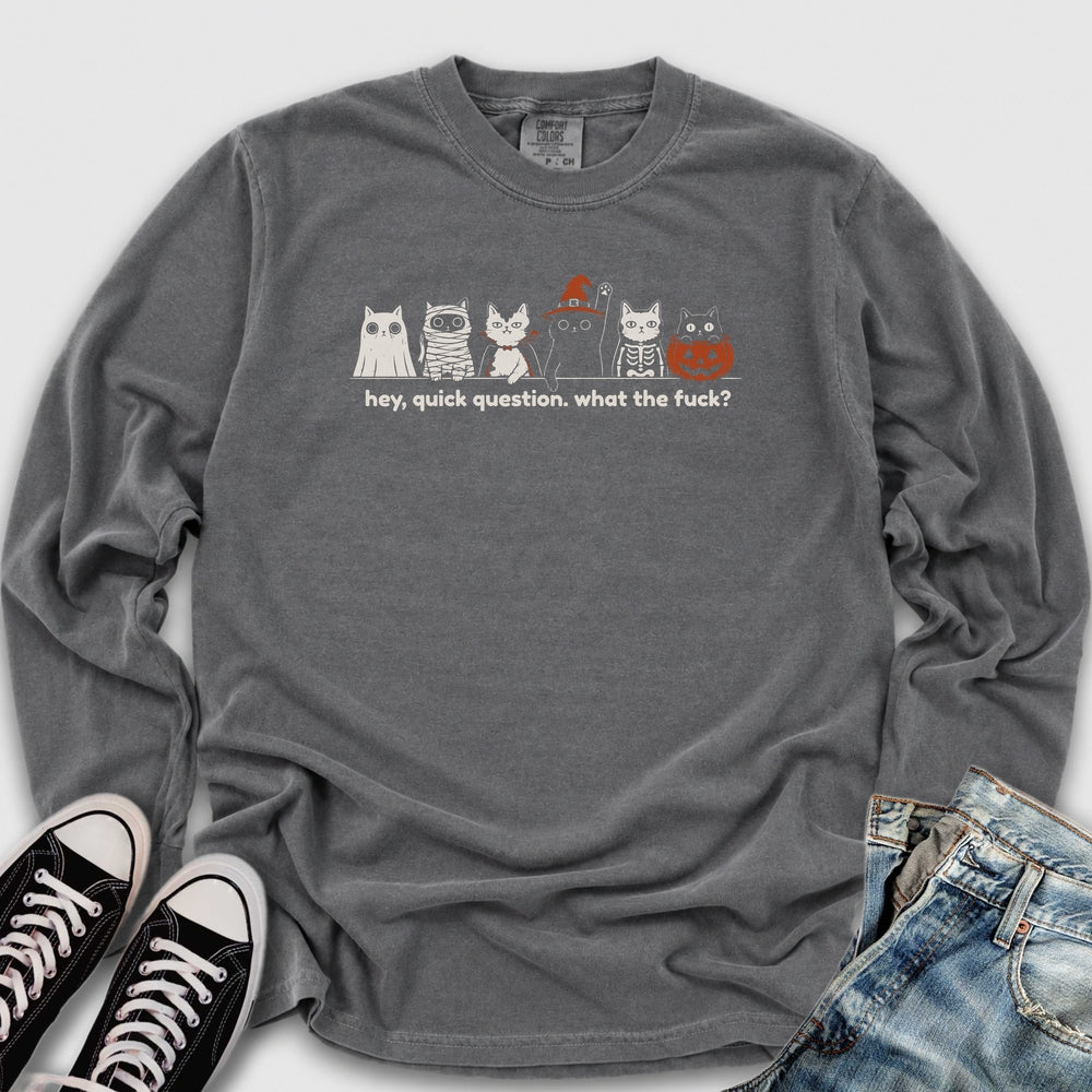 Quick Question Halloween Long Sleeve Tee