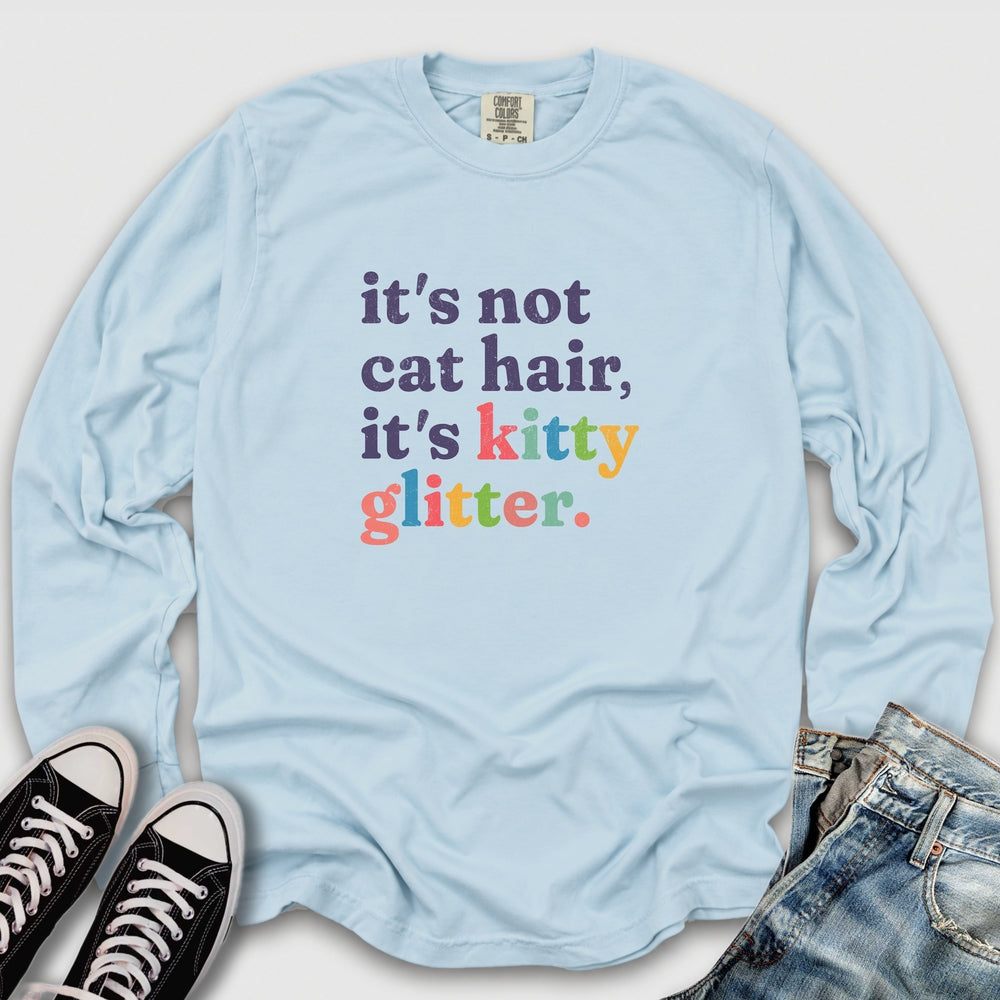 Kitty Glitter Long Sleeve Tee
