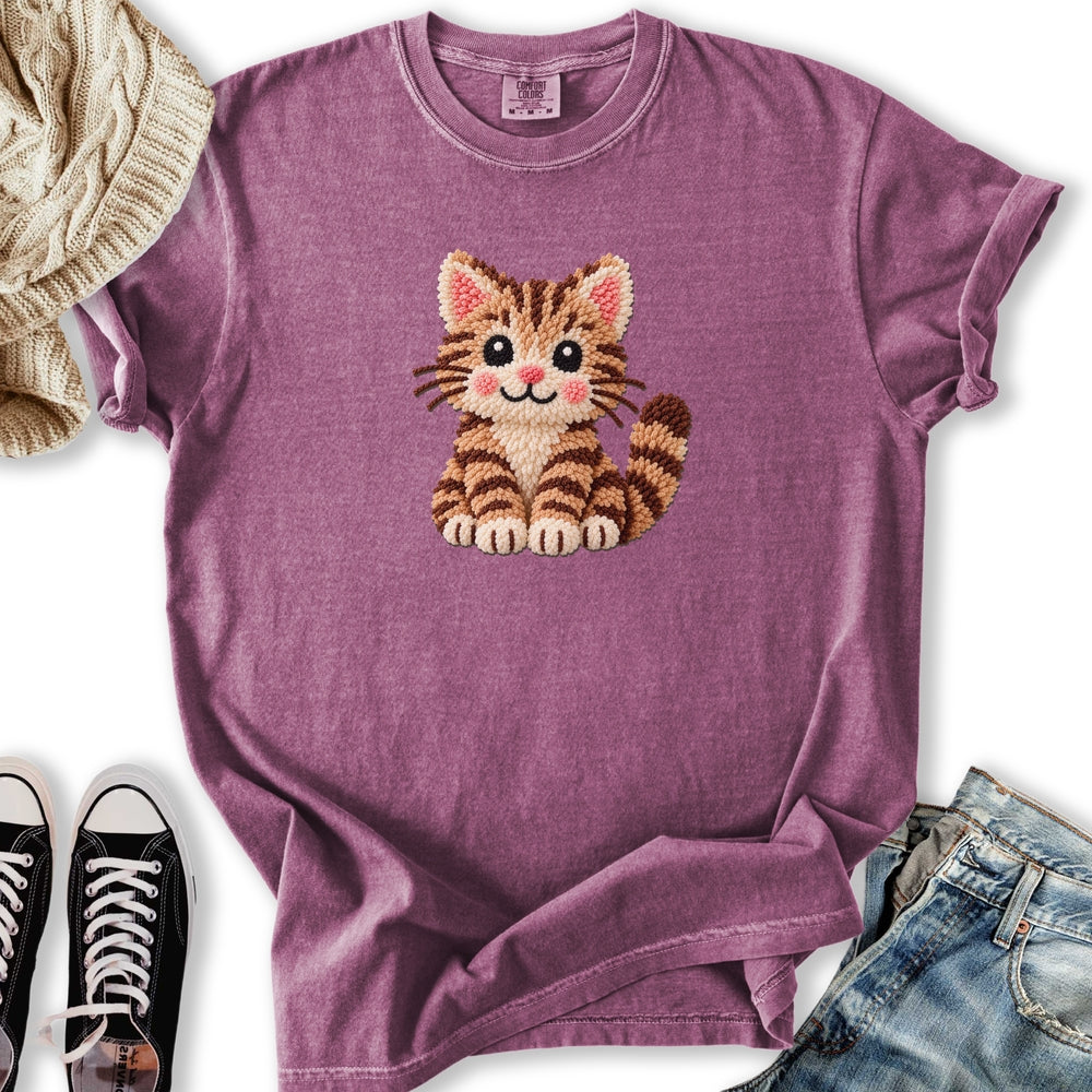 Faux Yarn Cat Relaxed Tee