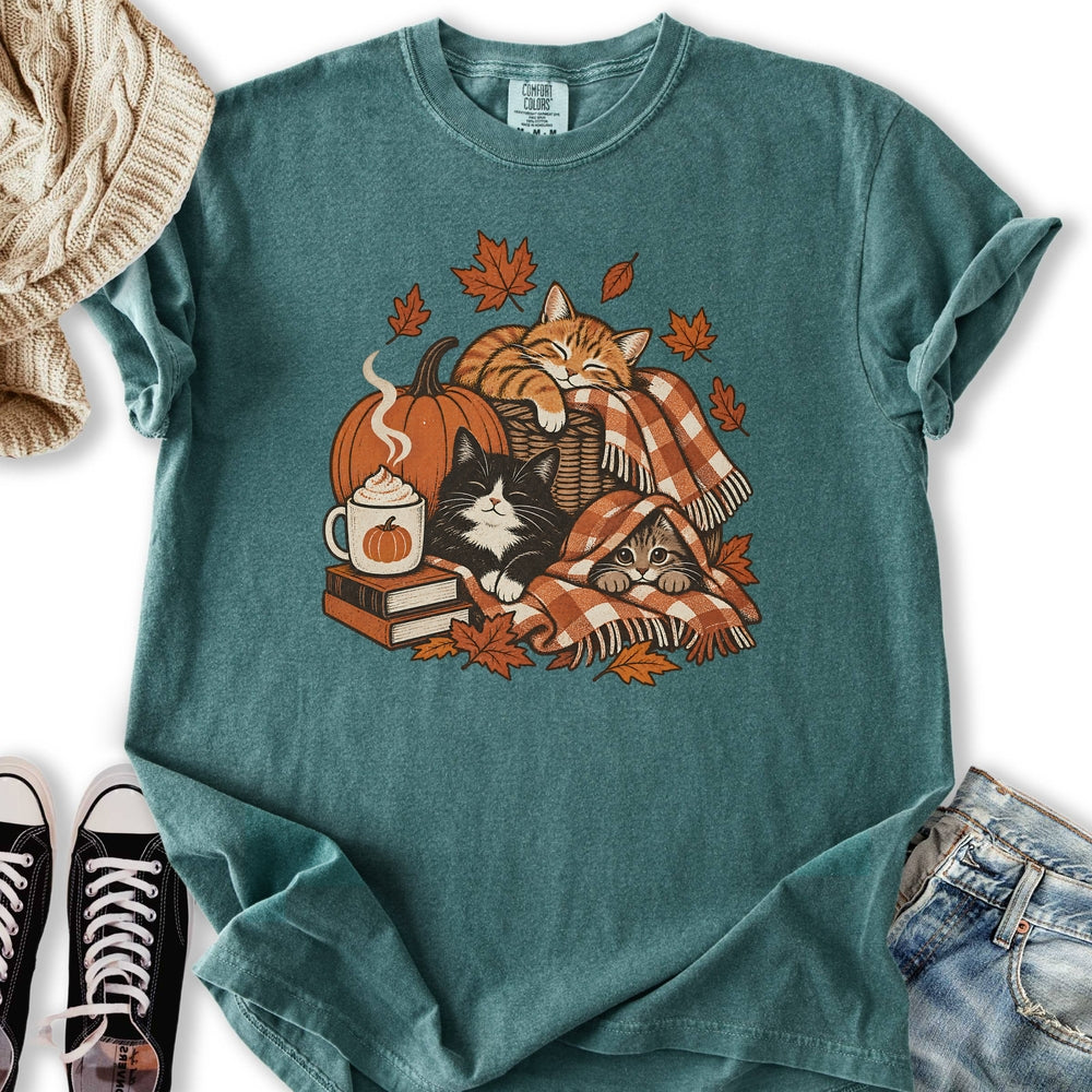 Retro Fall Cats Relaxed Tee