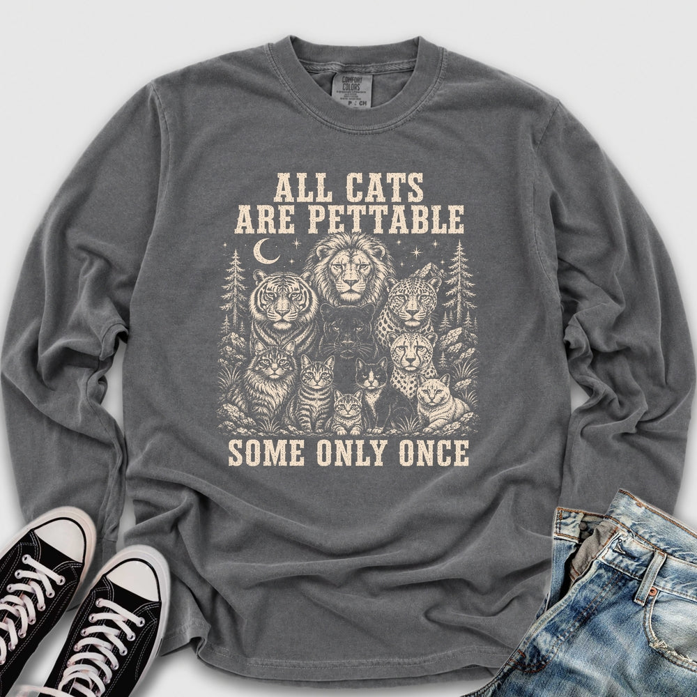 All Cats Are Pettable II Long Sleeve Tee