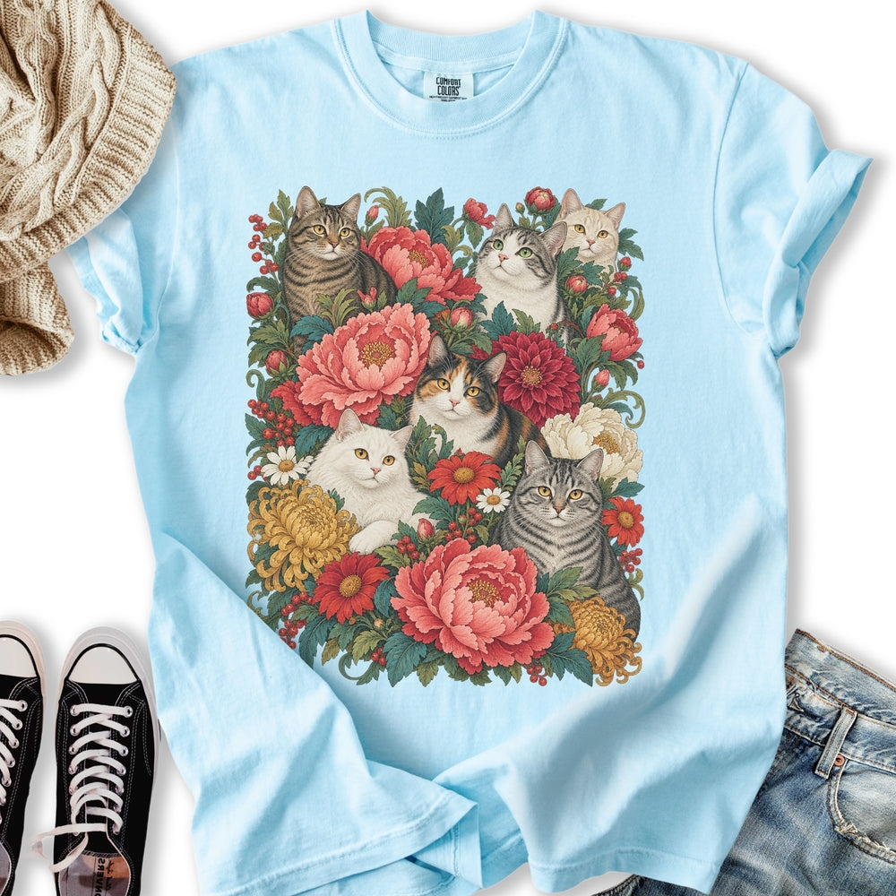 Cats In Bloom Relaxed Tee