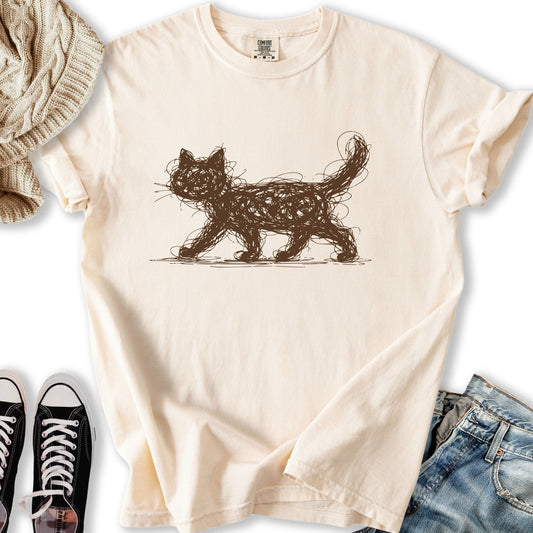 Scribbled Cat T-Shirt
