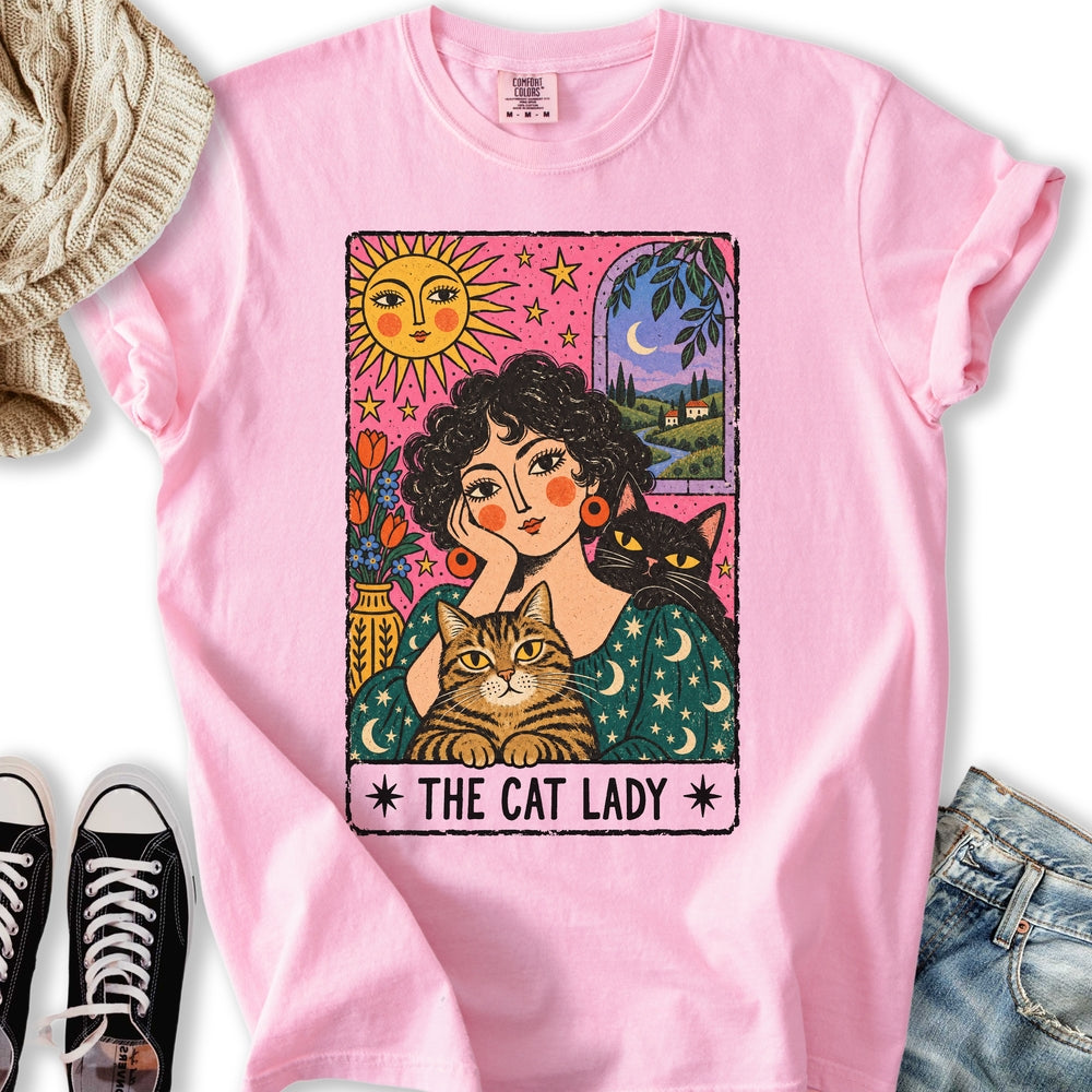 The Painterly Cat Lady Relaxed Tee