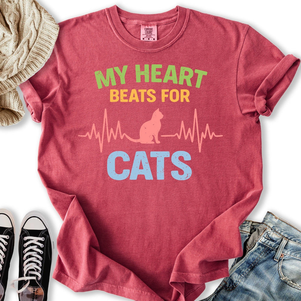 Heart Beats for Cats T-Shirt