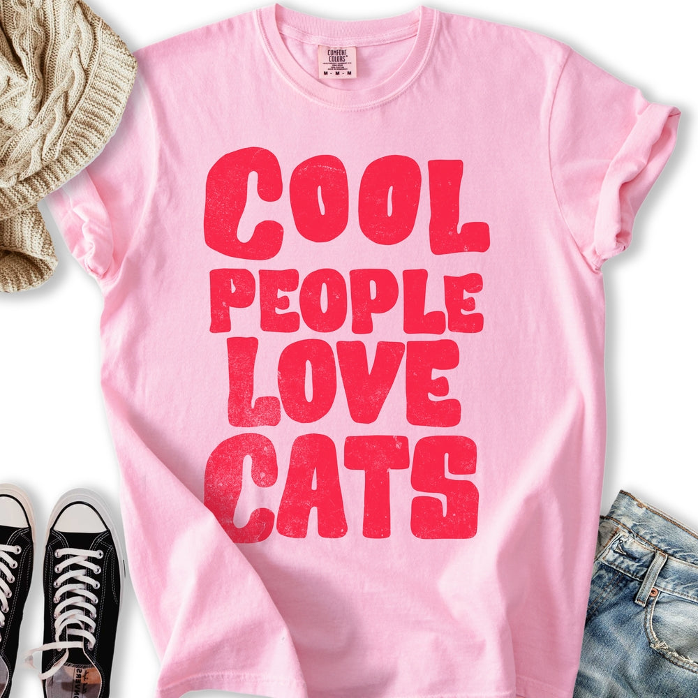 Cool People Love Cats T-Shirt