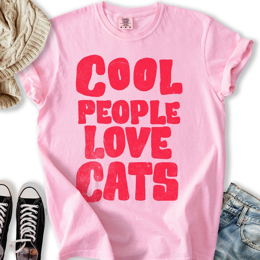 Cool People Love Cats T-Shirt