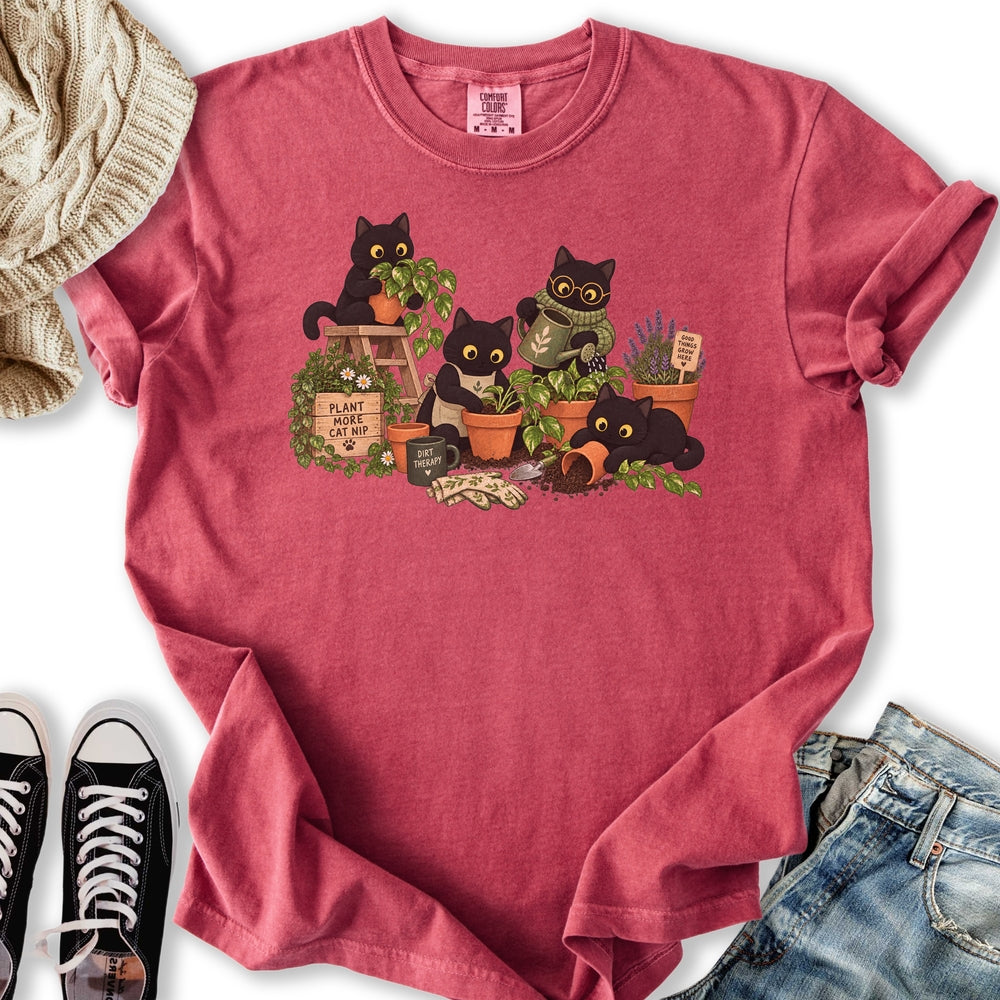 Black Cats Potting Relaxed Tee