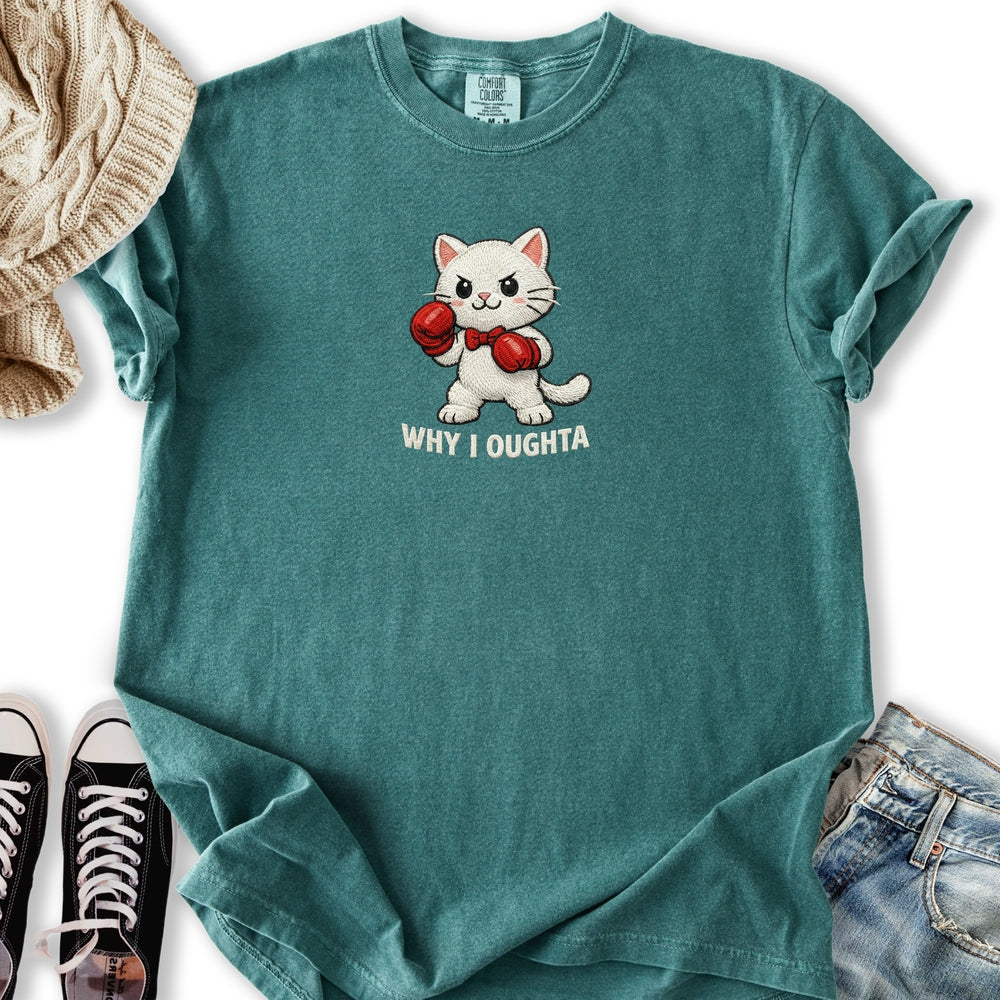 Faux Embroidery Boxer T-Shirt