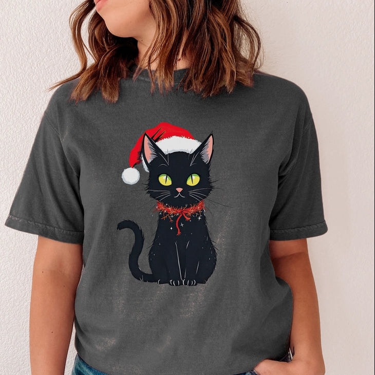 Black Cat Tinsel T-Shirt