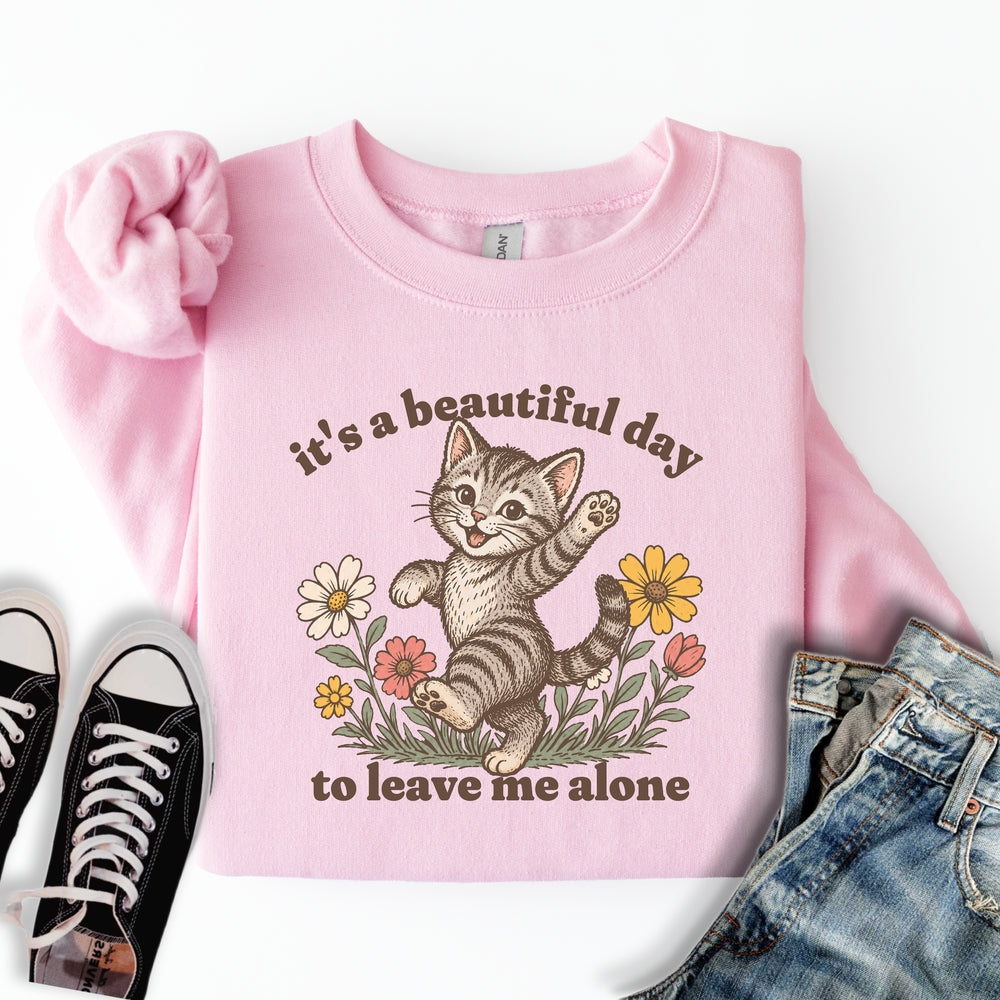 Beautiful Day Cat Sweatshirt