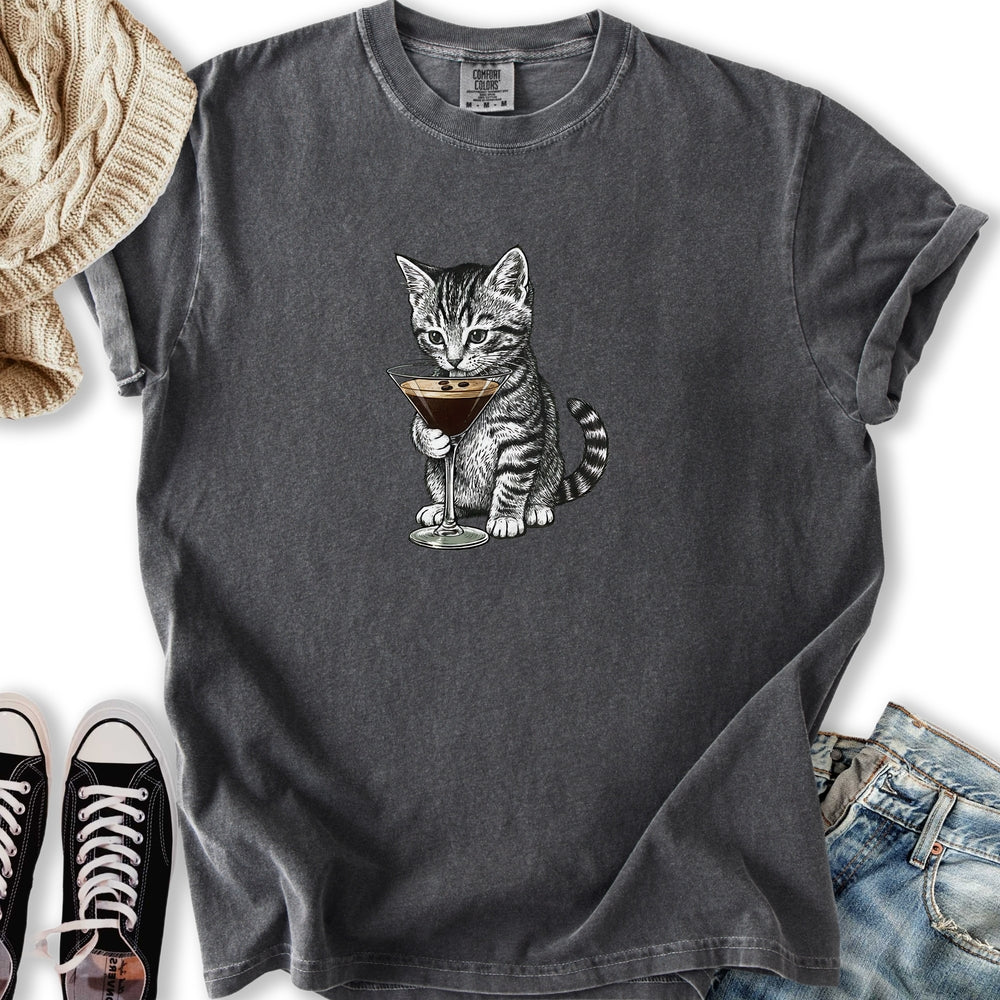 Kitten with Espresso Martini T-Shirt