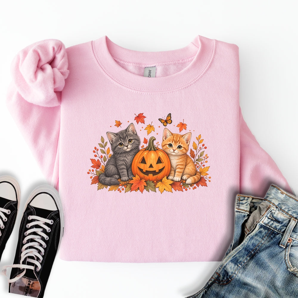 Cute Pumpkin Kittens Sweatshirt