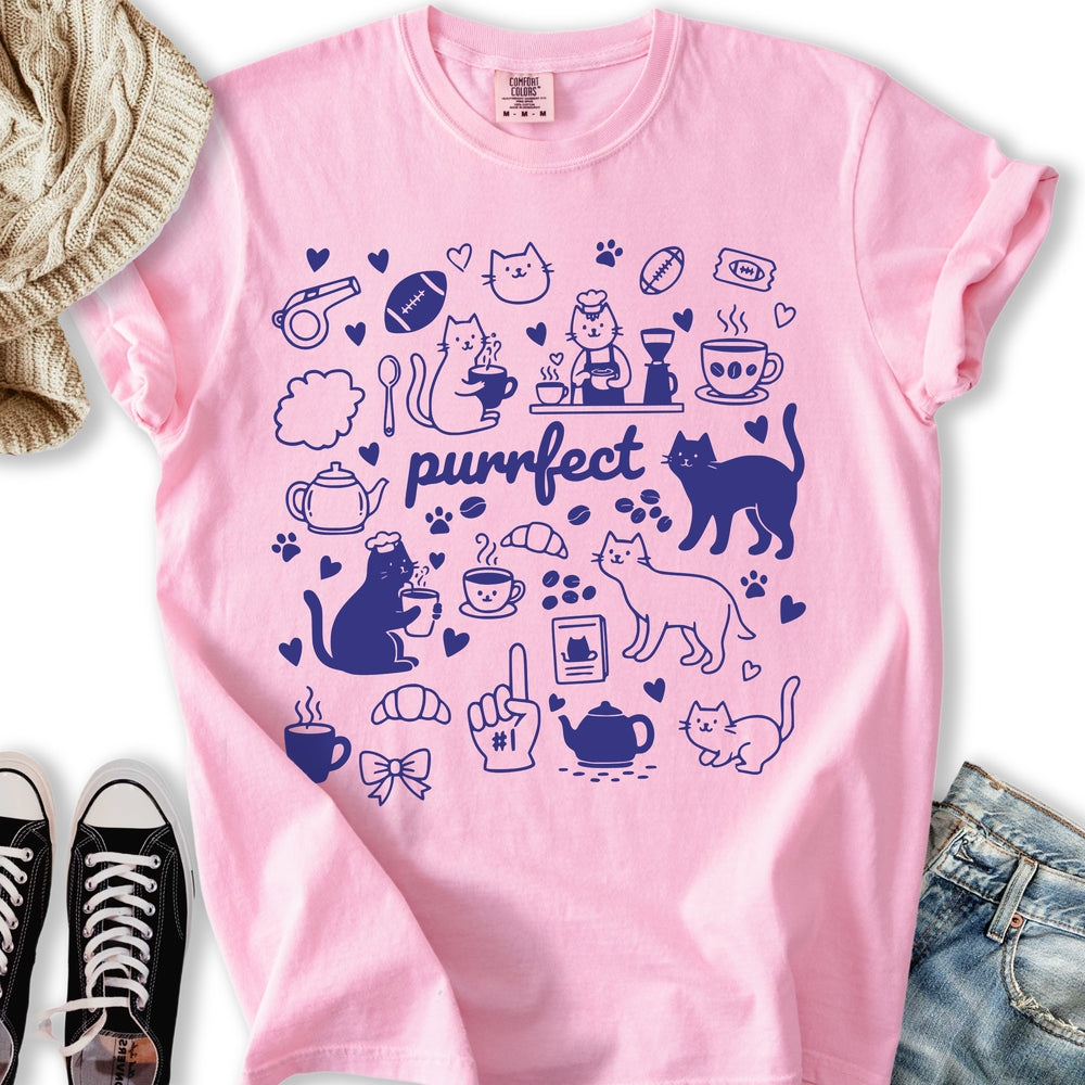 Puurfect Cat Doodle T-Shirt