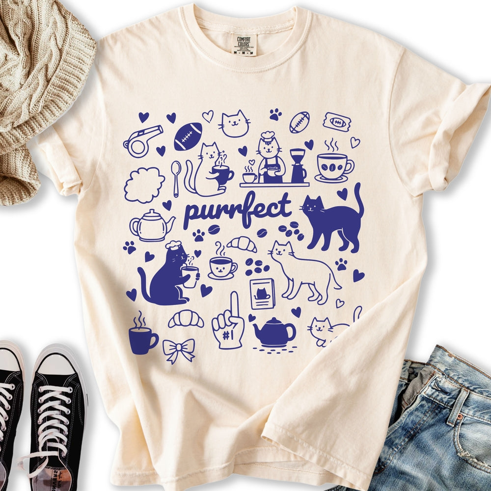 Puurfect Cat Doodle T-Shirt