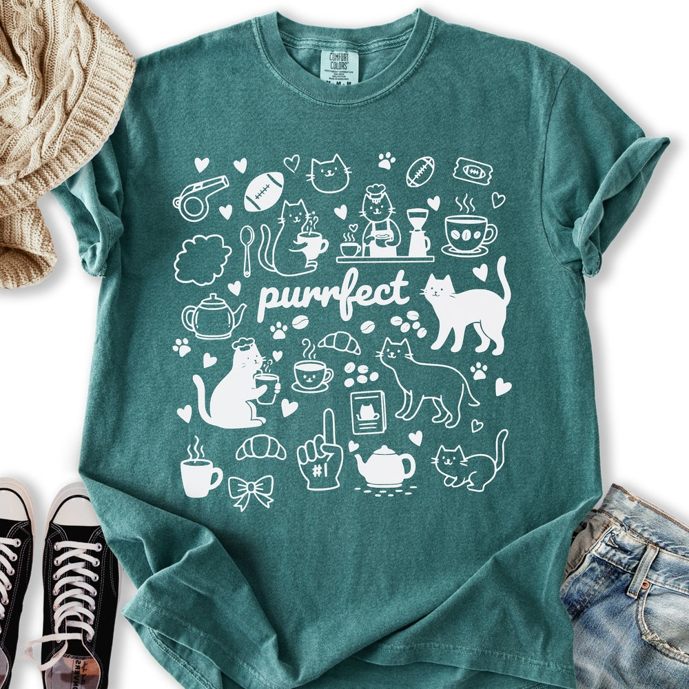 Puurfect Cat Doodle T-Shirt