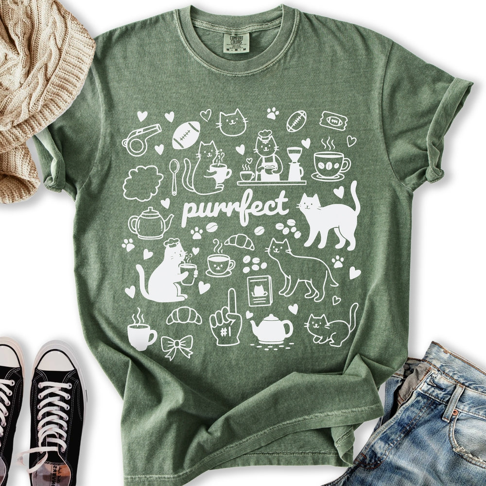 Puurfect Cat Doodle T-Shirt