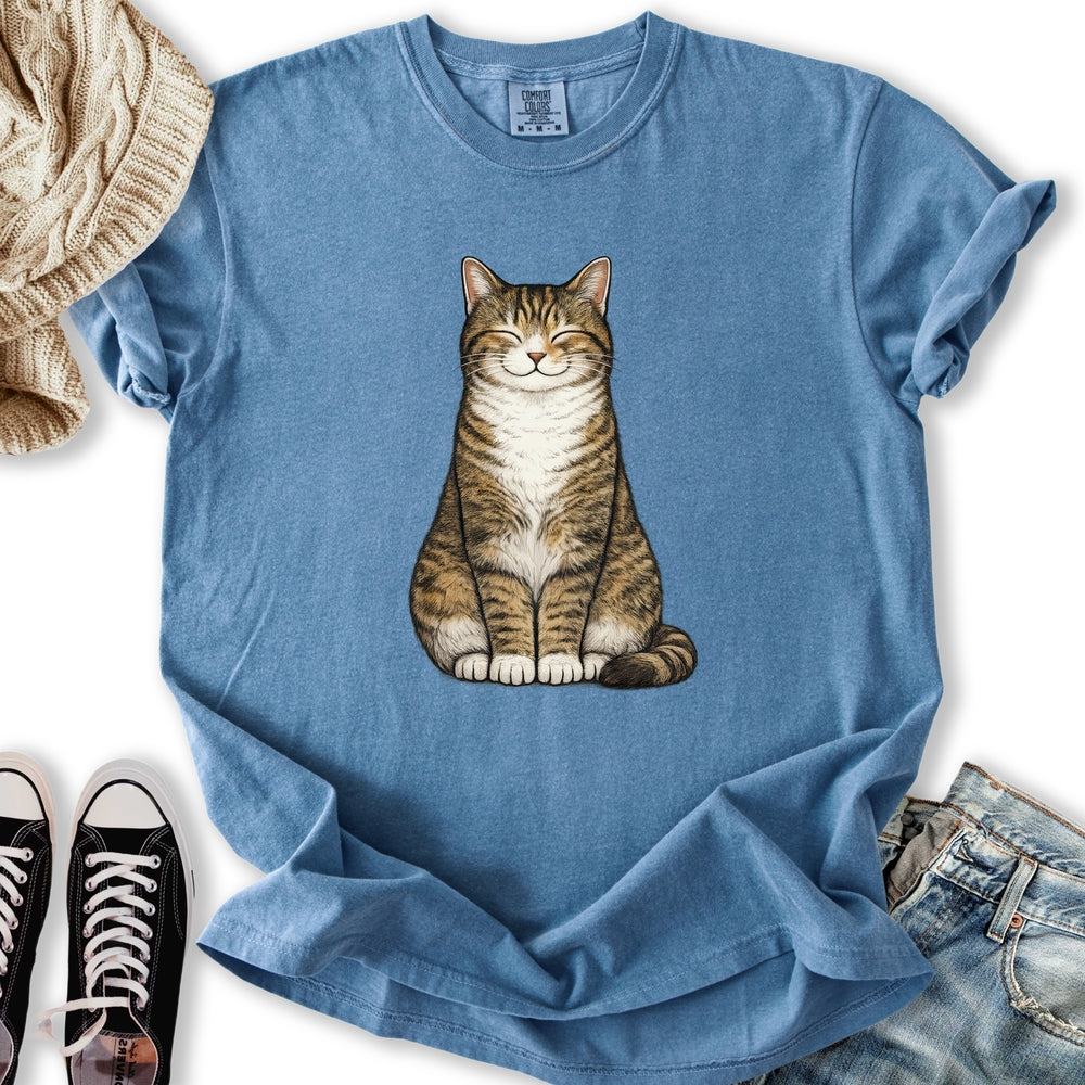 Smiling Brown Mackerel Tabby T-Shirt