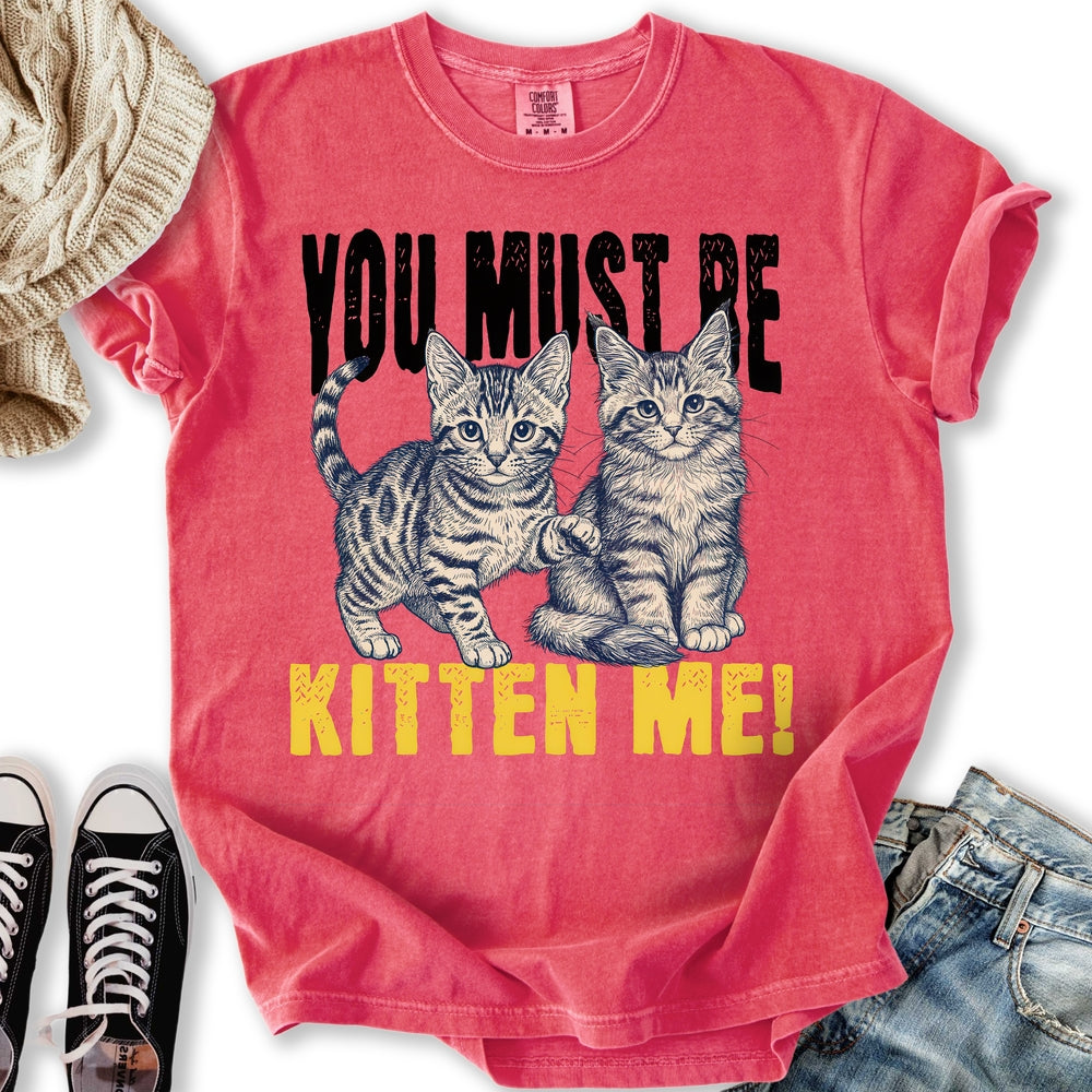 Kitten Me Yellow T-Shirt