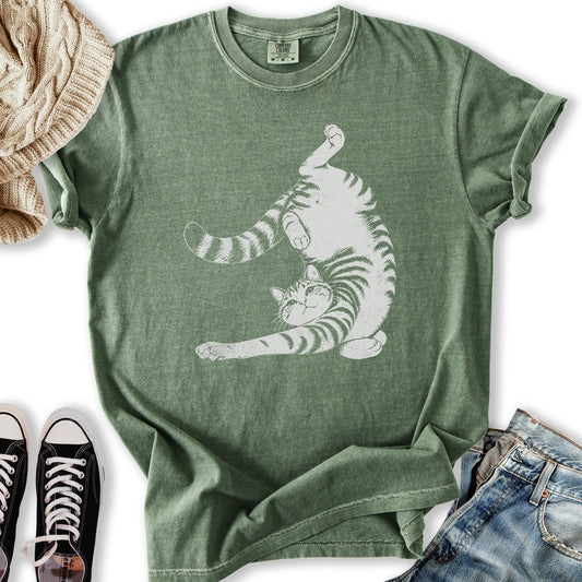 Cat Yoga Pose Relaxed Tee