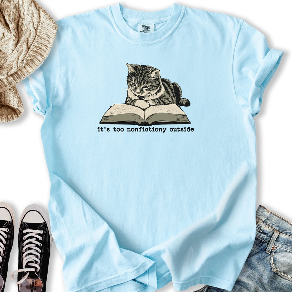 Too Nonfictiony Cat Relaxed Tee