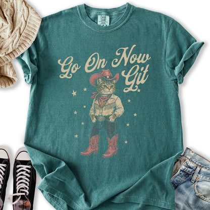 Git Cowgirl Cat Relaxed Tee