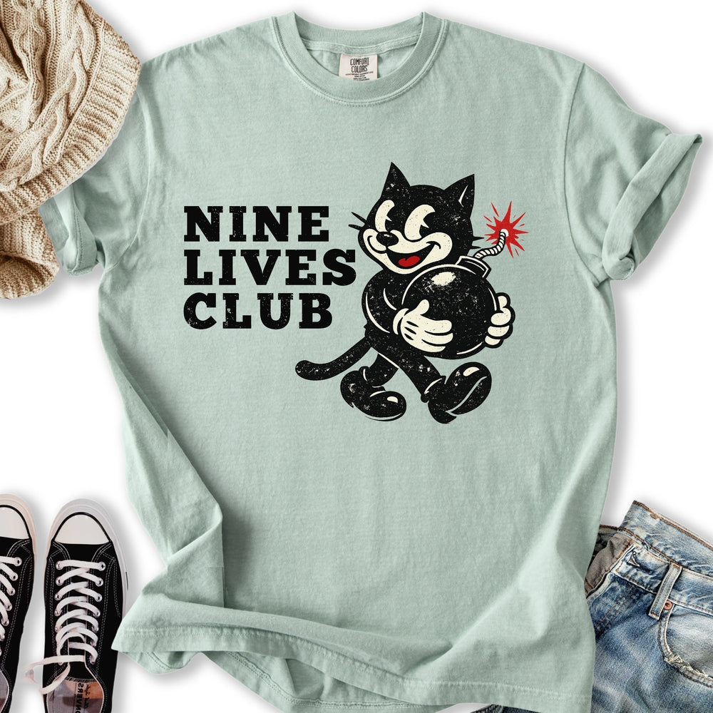 Vintage Nine Lives Club T-Shirt