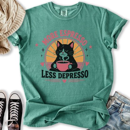 More Espresso Black Cat T-Shirt