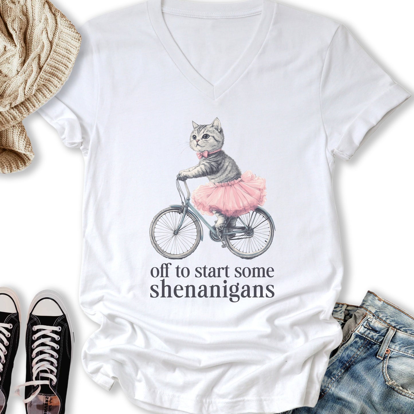Shenanigans V-Neck Tee