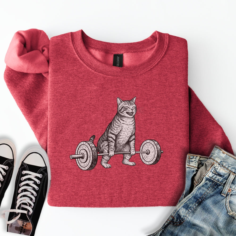 Deadlift Cat Sweatshirt
