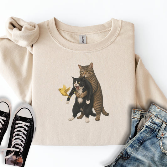 Cat Heimlich Maneuver Sweatshirt