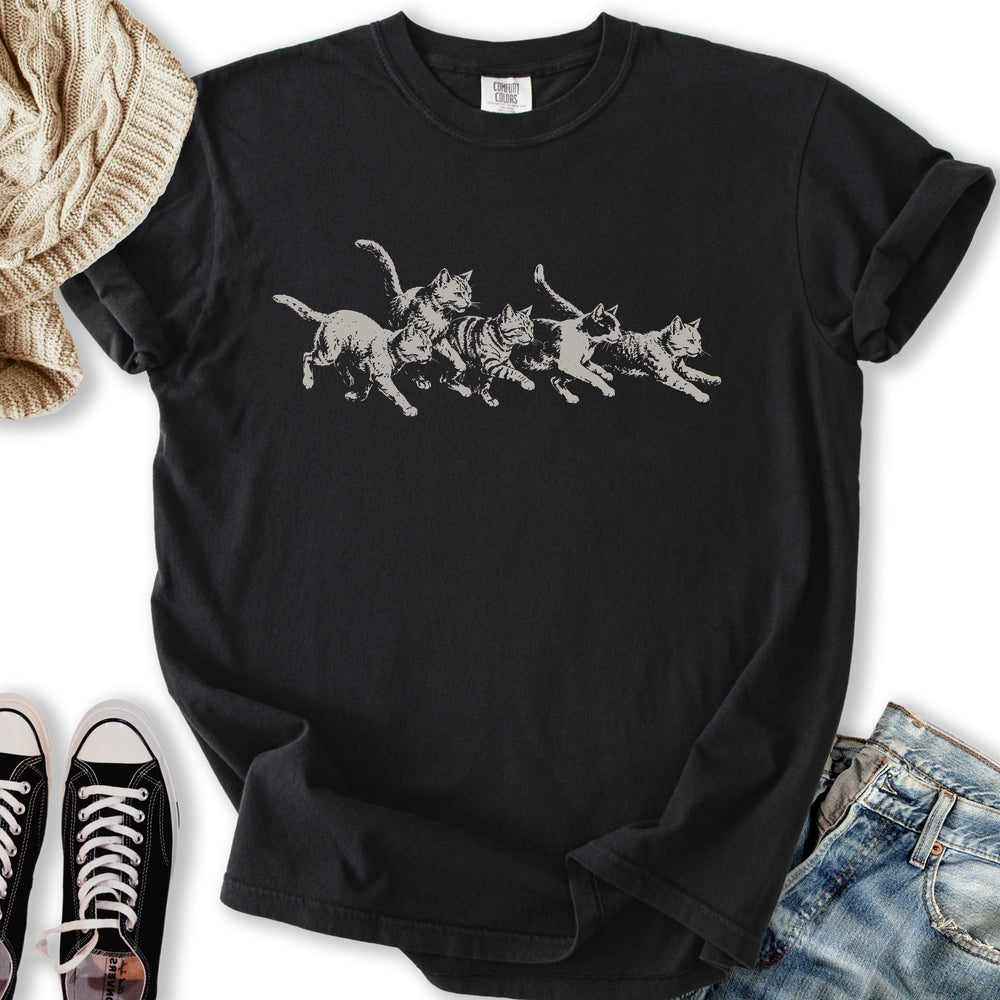 Running Cats Relaxed Tee