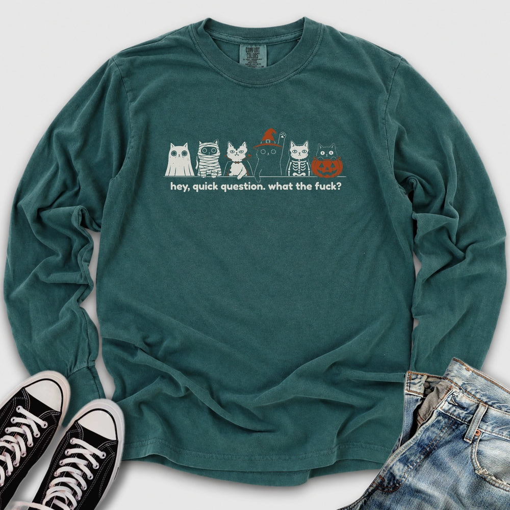Quick Question Halloween Long Sleeve Tee