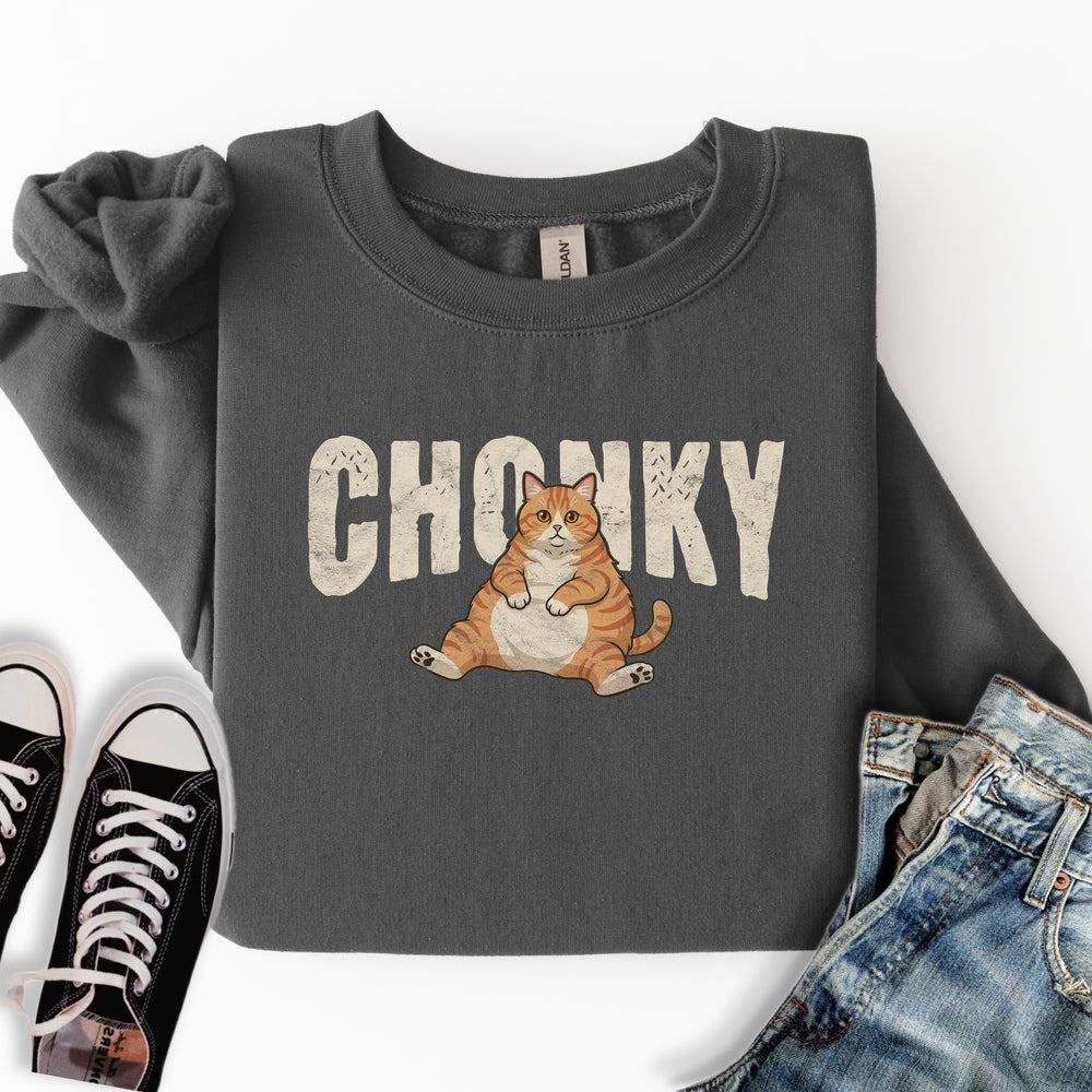Chonky Orange Cat Sweatshirt