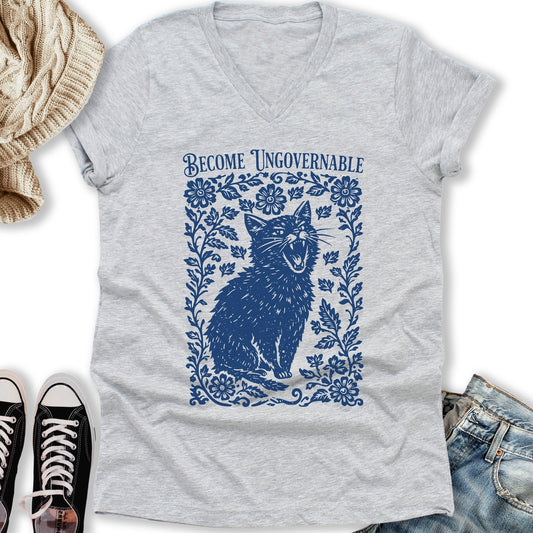 Ungovernable V-Neck Tee