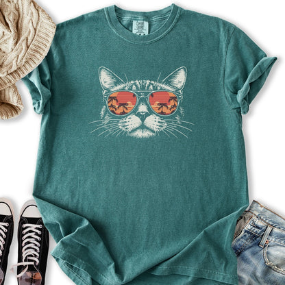 Sunset Cat Relaxed Tee