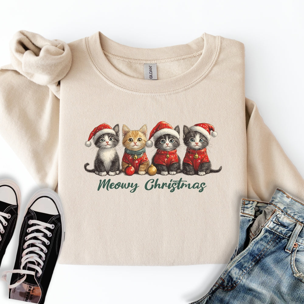 Christmas Cats Sweatshirt