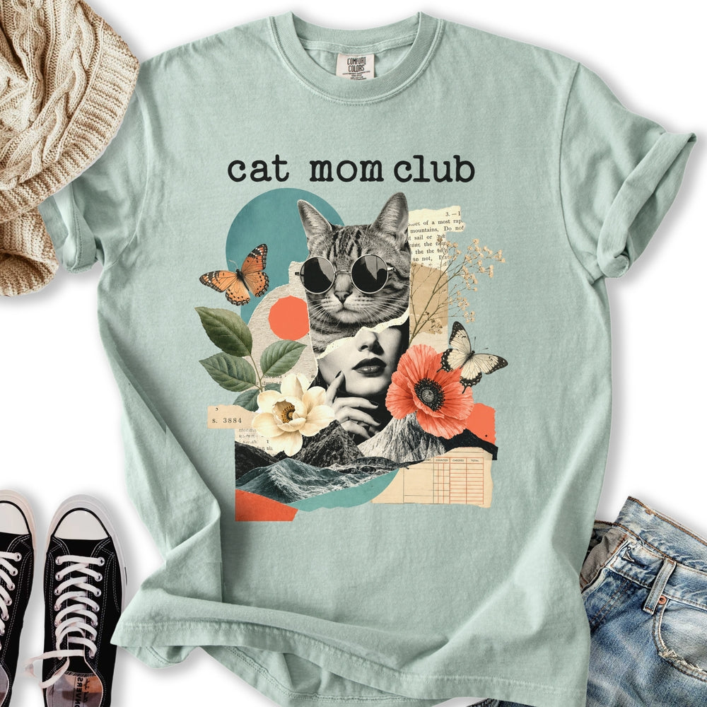 Cat Mom Club Collage T-Shirt