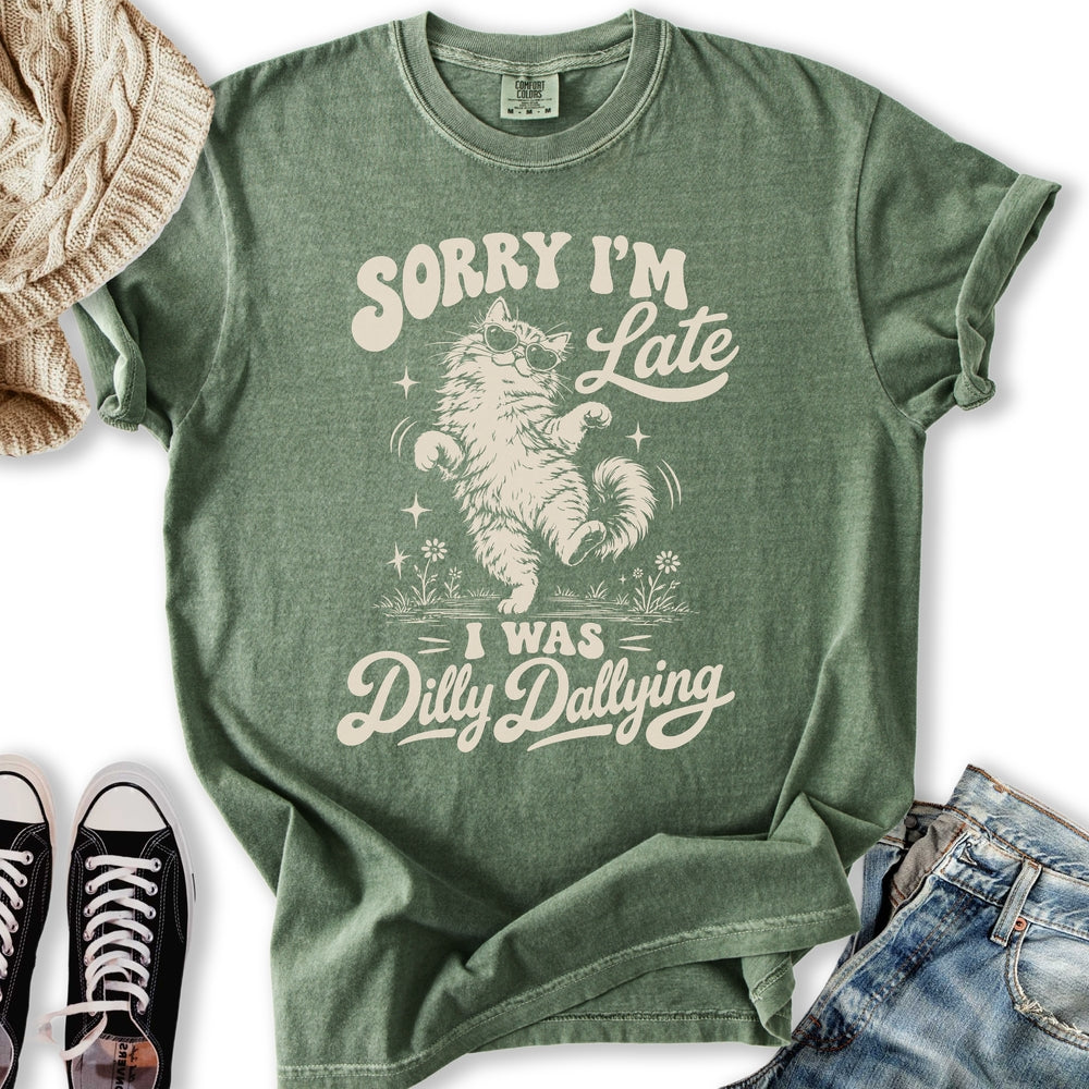 Dilly Dallying Cat Relaxed Tee
