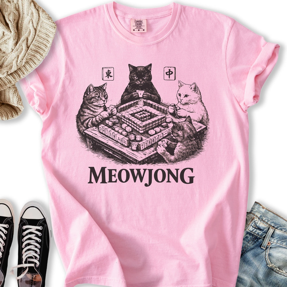 Meowjong Cat T-Shirt