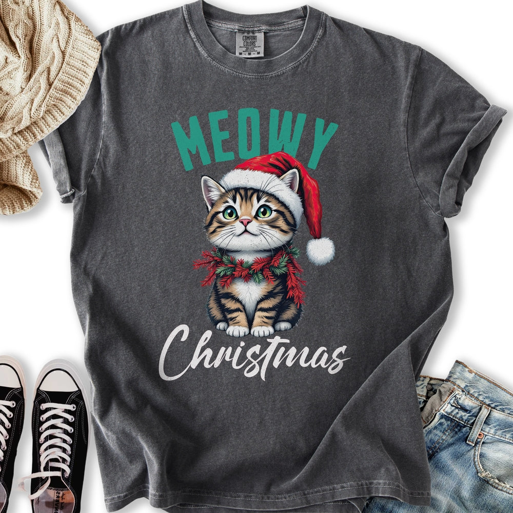 Meowy Christmas Kitten T-Shirt