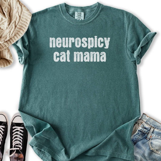 Neurospicy Cat Mama Relaxed Tee