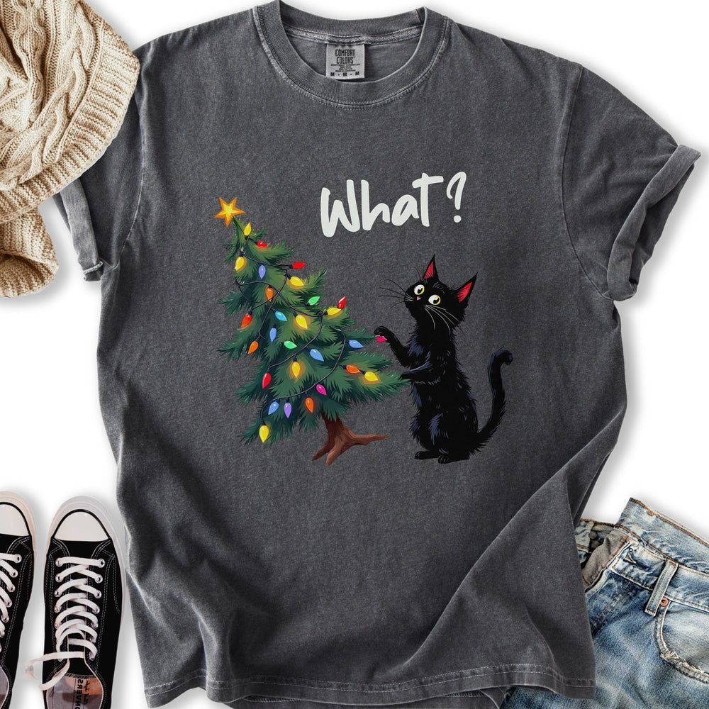 Black Cat What T-Shirt