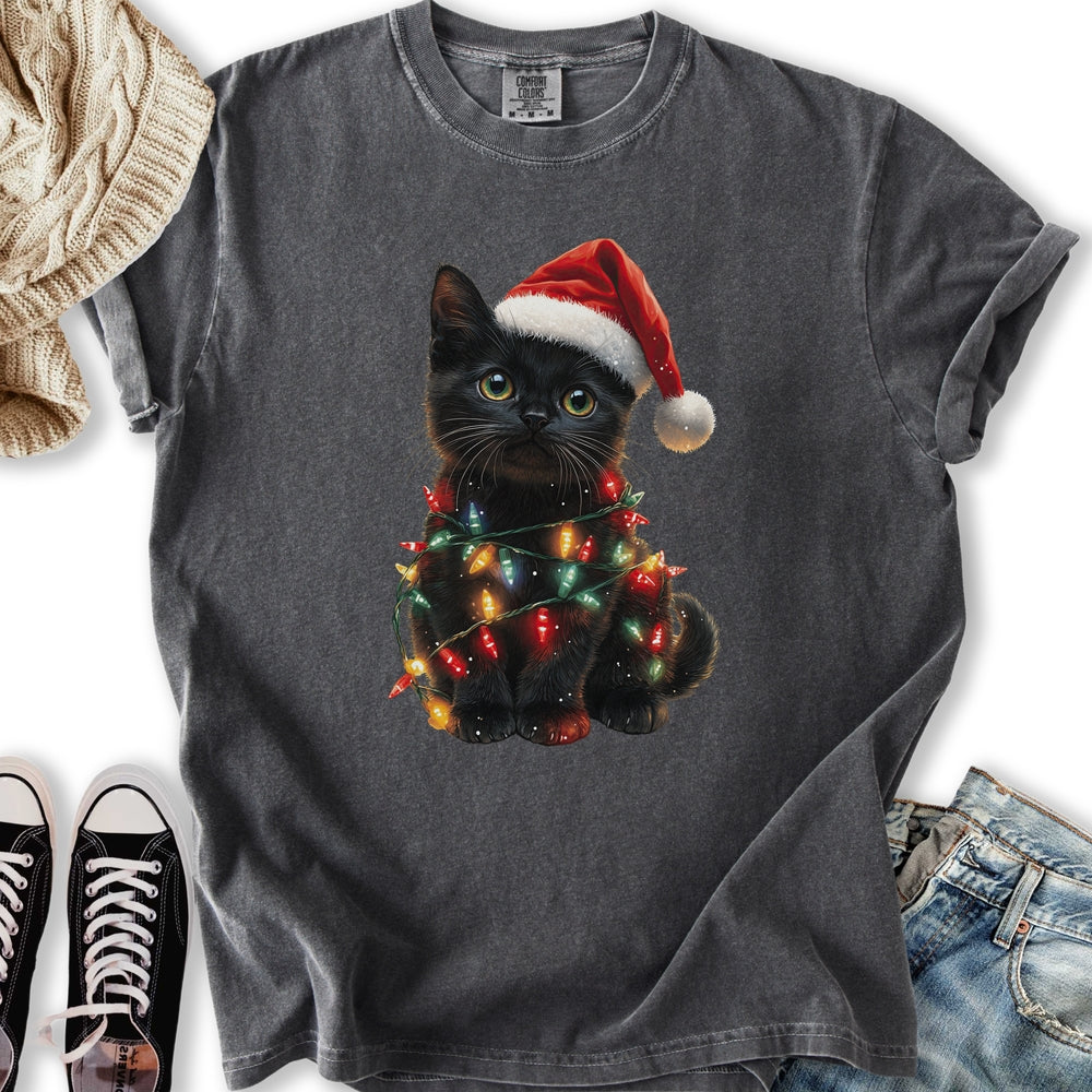Christmas Cat Lights T-Shirt
