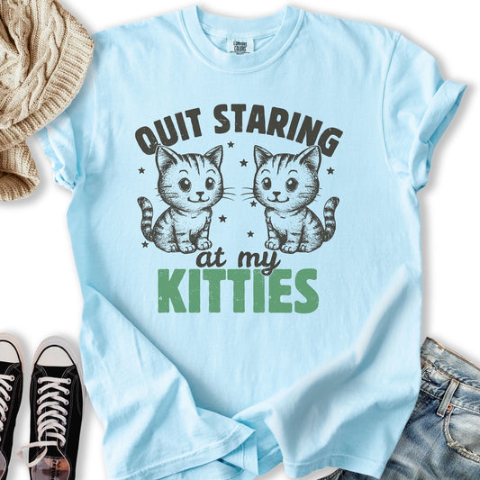 Staring At My Kitties T-Shirt